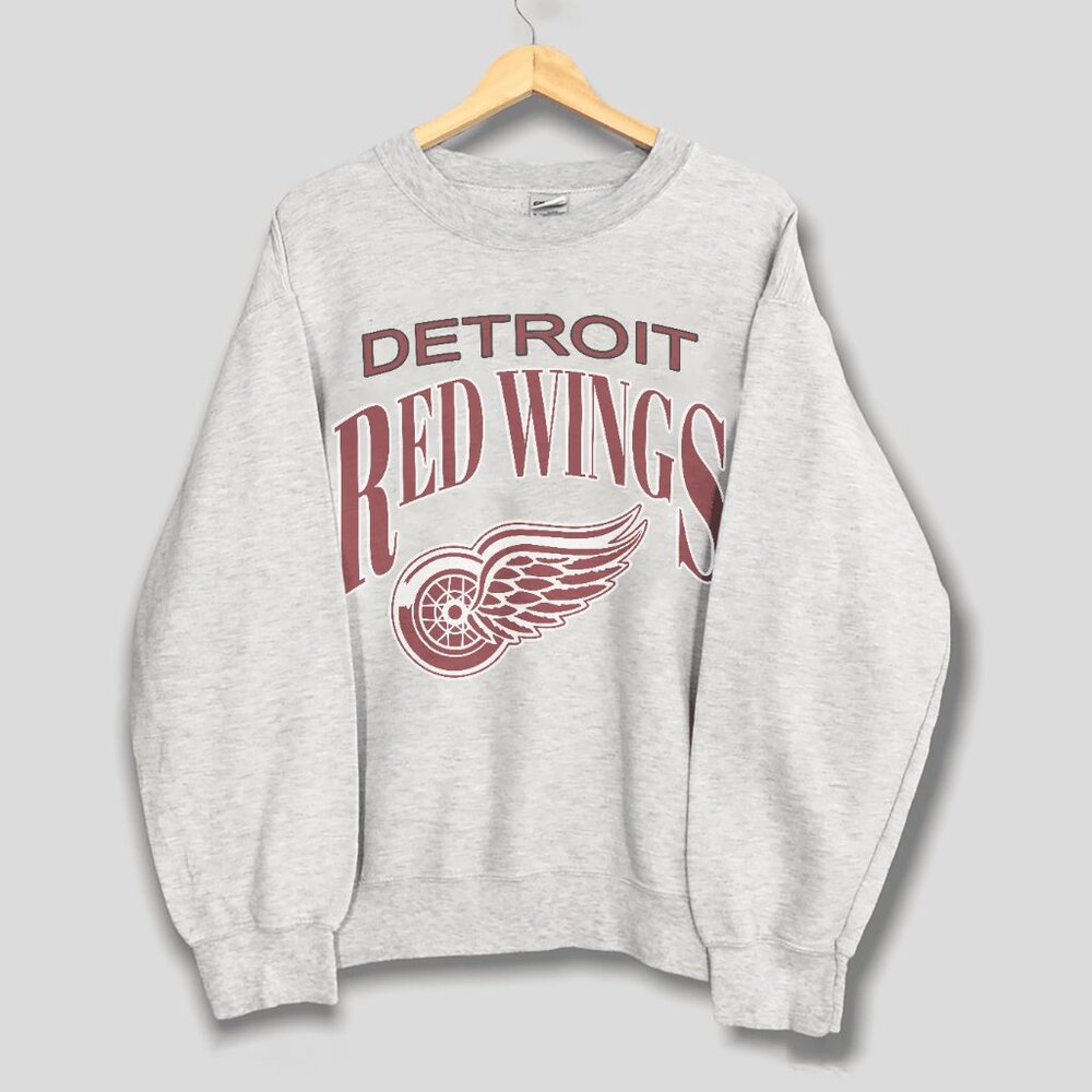 Vintage 90s Detroit Red Wings Hockey Sweatshirt, Detroit Red Wings Unisex Shirt